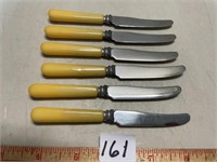 FRENCH IVORY BUTTER KNIFES VINTAGE