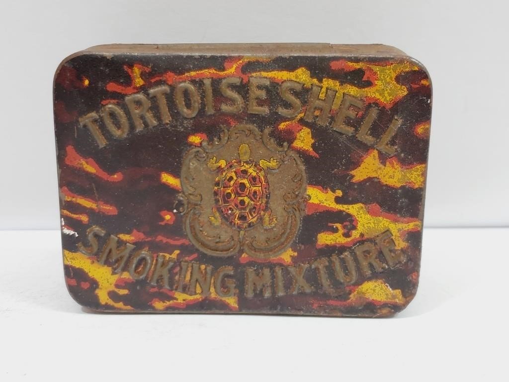 Tobacco Tin Tortoise Shell Smoking Mixture plus