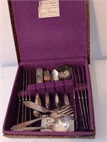 Silverplated flatware in the box box is rough.