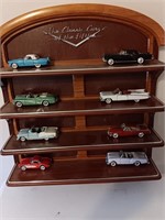Franklin mint classic cars of the 50s shelf with