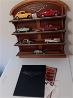 Franklin mint classic cars of the 50s shelf with