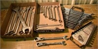34 Craftsman wrenches, SAE and metric, largest 1 1
