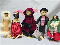 Lot of 5pc Assorted Dolls-Suzanne Gibson 1987++