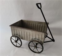 Décor Wagon, Galvanized, 11" Wide x 16 1/2" Long x