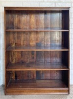 Vintage Solid Wood Four Shelf Bookcase 36in W x