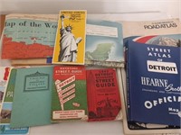 Assorted Maps, Street Atlas of Detroit and More