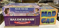 3 games - Balderdash, Mad Gab, Men are from Mars,