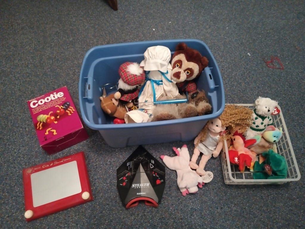 Lots of assorted kids toys , ty  beanie babies