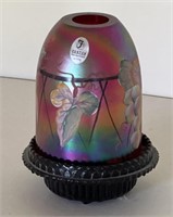 Fenton hand painted lamp