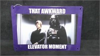 THAT AWKWARD ELEVATOR MOMENT, STAR WARS 8x12 TIN S