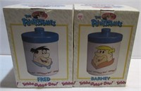 Barney and Fred Flintstone cookie jars.