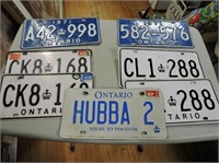 2 1971 License Plates, 2 Pair & 1 Monogram