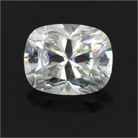 3.40ct Oval Cushion Loose White Moissanite, 10mm x