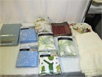 7pc NEW Vinyl Table Covers + 3pc Linen Table Cover