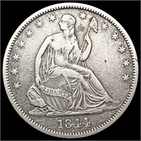 1844-O Seated Liberty Half Dollar NEARLY