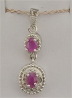 Ruby Diamond Necklace