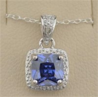 Tanzanite and Diamond Necklace