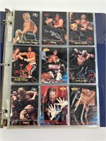 Collector Book full of wrestling cards