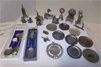 pewter state/city souvenirs; OSU & Carnival