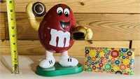 Vintage Football M&M Candy Dispenser & Check Book