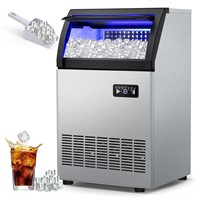 Ice Maker 200LBS/24H  55LBS Bin  72Pcs Cubes