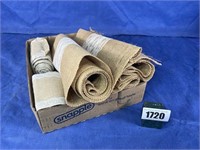 Burlap w/Lace: 2-12x96"L, 2-Linen & Lace,