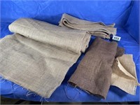 Burlap Fabric, Various Sizes, 1 Dyed Piece
