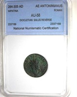 284-305 AD Diocletian Salus Rev NNC AU58 AE Anton