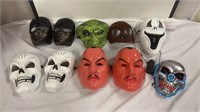 10 Hard Plastic Mask: Skeleton Mask Lights up
