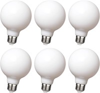 NEW $34 6PK G25/G80 LED Globe Light Bulbs, 5W