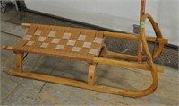 Antique bentwood sled