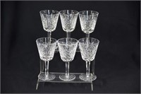 Waterford Crystal Wine Glasses, Set of Six Stamped