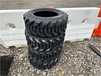 QTY 4 -10-16.5 Skid Steer Tires