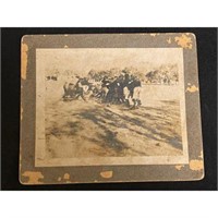 Circa 1900 Football In Action Cabinet Card
