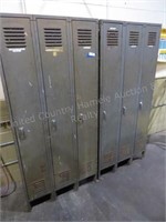 2 metal locker units
