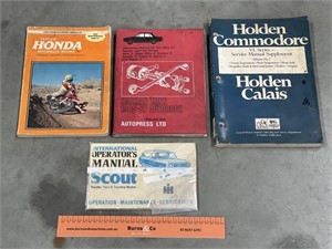 Assorted Manuals Inc. HONDA, HOLDEN Etc.