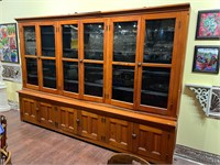 Fir 6 Door Cupboard with Hutch