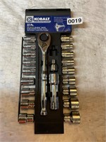 Kobalt 21 piece 3/8” socket and ratchet set