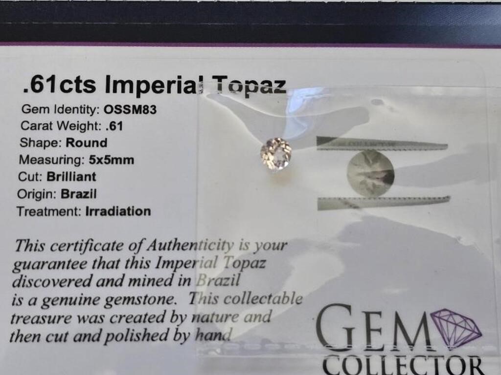 .61cts Imperial Topaz