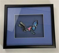 Glass butterfly frame