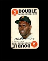 1968 Topps Game Roberto Clemente VG to VG-EX+