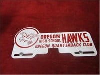 Oregon high school license plate topper.