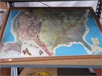 3-D Map of the United States, Plastic