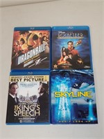 LOT OF 4 BLU-RAY MOVIES