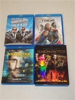 LOT OF 4 BLU-RAY MOVIES