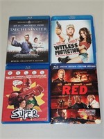 LOT OF 4 BLU-RAY MOVIES