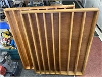 Wooden Shelving Racks, 36x48x3.5in 
(Bidding 1x