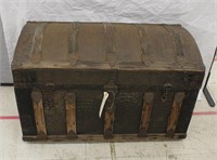 Antique Dome Top Trunk, As Is