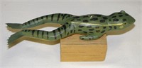 Terry Doubleday Frog Ice Fishing Decoy 1986