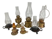 Metal Oil & Candle Hurricane Lamps